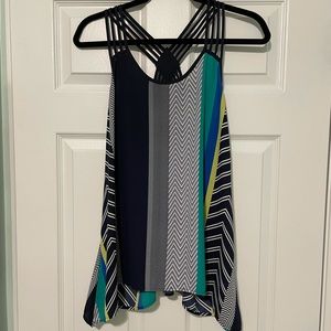 High-Low Pattern Tank Top